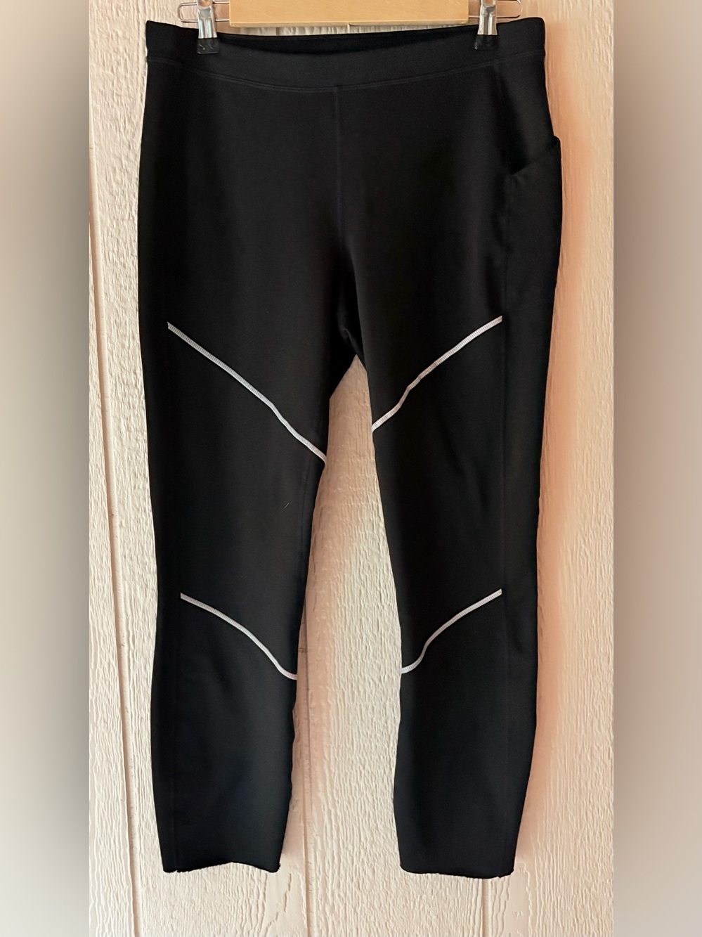 Women’s Smartwool Merino Wool Reflective Leggings Black Size Large